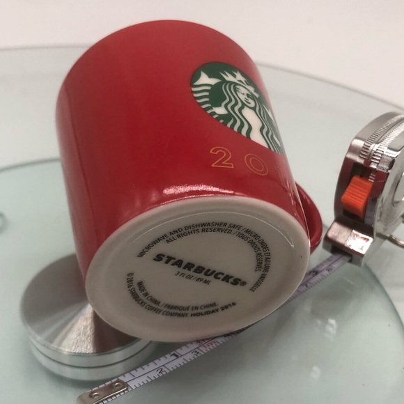 Starbucks Espresso Mug 3 oz Mini Red Siren Logo  2016 - Picture 4 of 4